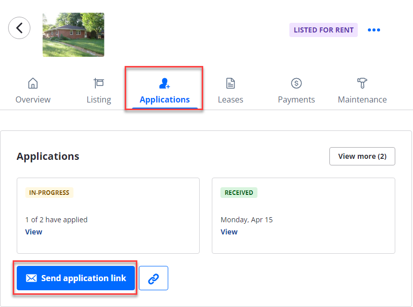 What if an interested renter hasn’t purchased an online application