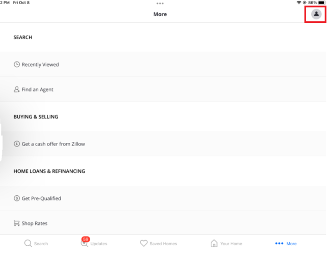 How do I change the types of listings I receive in the "Homes for You